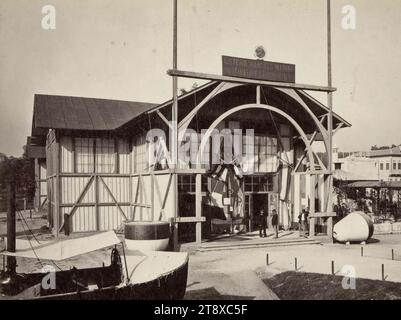 Weltmesse 1873: Pavillon der österreichischen Handelsmarine (Nr. 908), György (Johann Justus Georg) Klösz (Kloess) (1844-1913), Fotograf, Wiener Photographen-Verein, Verlag, 1873, Papier, Fotografie, 1873 Wiener Weltmesse, Prater, Ausstellungen, Architektur, 2. Bezirk: Leopoldstadt, pavillon, Weltmesse, Weltausstellung, Wiener Sammlung Stockfoto