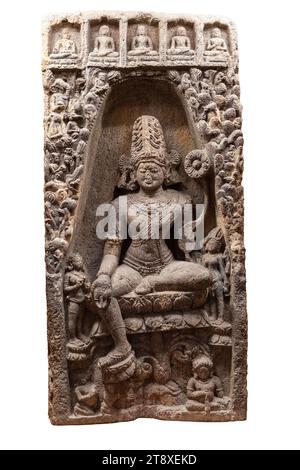 Padmapani Avalokiteshvara. Baneswaranasi, Narasinghpur, Cuttack. 11. Jahrhundert n. Chr. Bodhisattva als Lotusträger Padmapani war eine bevorzugte Form von Aval Stockfoto