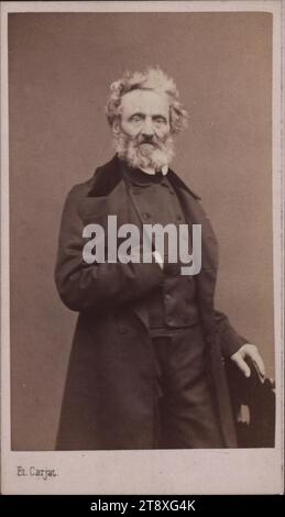 León Cogniet (1794–1880), Genre- und Geschichtsmaler, Etienne Carjat (1828–1906), Fotograf, Datum um 1875–1880, Trägerkarton, Fotografie, Höhe x Breite 10, 4 x 5, 9 cm, Bildende Kunst, Porträt, Selbstporträt des Malers, des Mannes, Porträt, Sammlung Wien Stockfoto