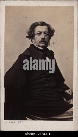 Franz Xaver Winterhalter (1805-1873), Maler, Pierre Petit (1832-1909), Fotograf, Datum um 1860-1870, Trägerkarton, Albumenpapier, Höhe x Breite 10, 7 x 6, 3 cm, Bildende Künste, Porträt, Selbstporträt des Malers, Mann, Porträt, Die Wiener Sammlung Stockfoto