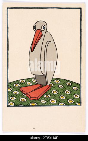 Postkarte der Wiener Werkstätte, Unbekannt, Künstler, Wiener Werkstätte, Verlag, 1901-1950, Pappe, bedruckt, Höhe x Breite 14x9 cm, Wiener Werkstatt, schöne Künste, Wien um 1900., Wiener Sammlung Stockfoto