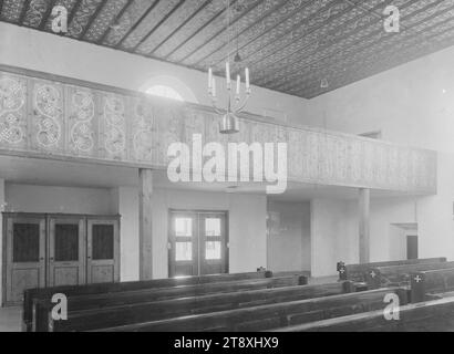 Hubertus- und Christophoruskirche (13., Sankt Hubertus Platz), Blick auf das Orgelloft, Martin Gerlach jun. (1879-1944), Fotograf Georg Lippert (1908-1992), Architekt Kurt Klaudy (1905-2009), Architekt, Datum um 1936, Glas, negativ, Höhe 17, 8 cm, Breite 23, 8 cm, Architektur, 13. Bezirk: Hietzing, Kircheninnenraum, Pfarrkirche St. Hubertus und Christophorus, innen  Darstellung eines Gebäudes, die Wiener Sammlung Stockfoto