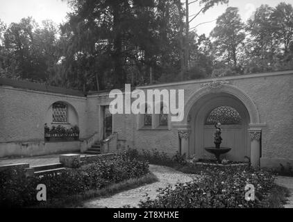 Therapiezentrum Stollhof, Klosterneuburg, Kierlinger Straße 87, Garten, Martin Gerlach jun. (1879-1944), Fotograf, 1942, Glas, negativ, Höhe 17,8 cm, Breite 23,8 cm, Gesundheitswesen, Wiener Bereich, Garten, Die Wiener Sammlung Stockfoto