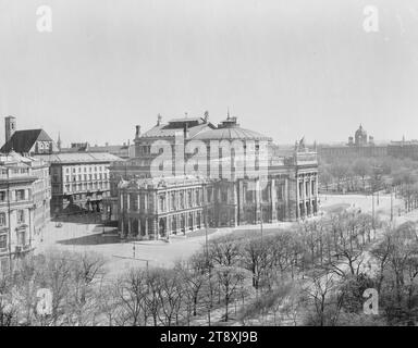 Blick auf das Burgtheater (1., Universitätsring 2), Martin Gerlach jun. (1879-1944), Fotograf, Datum um 1940, Glas, negativ, Höhe 23,9 cm, Breite 29,8 cm, Architektur, Ringstraße, Theater, Historismus, 1. Bezirk: innere Stadt, Theater, Burgtheater, Universitätsring, Wiener Sammlung Stockfoto