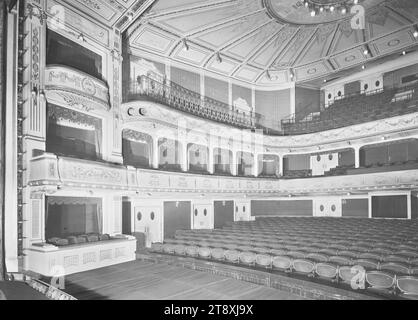 Stadttheater Baden bei Wien, Auditorium, Martin Gerlach Jr. (1879-1944), Fotograf, Datum um 1938-1940, Glas, negativ, Höhe 17,9 cm, Breite 23,9 cm, Architektur, Theater, Theater (Gebäude), Die Wiener Sammlung Stockfoto