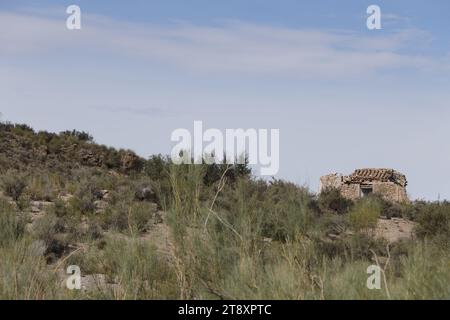 Altes Haus auf dem Land von Almeria, Spanien Stockfoto
