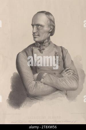 ERZHERZOG JOHANN, kaiserl. Prinz von Österreich, Königlicher Prinz von Ungarn und Böhmen &amp;c.. &Amp;c. Geboren am 20. Januar 1782. Karl August Aerttinger (1803-1876), Künstler, Karl August Aerttinger (1803-1876), Verlag, 1848, Papier, Lithographie, Höhe 45, 1 cm, Breite 32, 7 cm, Beschriftung, 'N. d. Leben gemalt u. lith. v. A. Aerttinger.“, „Gedr. b. Hanfstaengl in München.“, „München von A. Aerttinger (Blumen Str. No. 8)“, Habsburger, Bildende Künste, Aristokratie, Nachlass Constantin von Wurzbach, Porträt, Herrscher, Herrscher, Mann Stockfoto