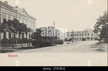 22, Kagran - Donaufelder Straße, Ansichtskarte, unbekannt, 1900-1905, Karton, Kollotypie, Höhe x Breite 9 x 14 cm, Büro und Verwaltung, 22. Bezirk: Donaustadt, Sammlung Wien Stockfoto