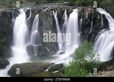 Obere White River Falls, White River Falls State Park, Illinois Stockfoto