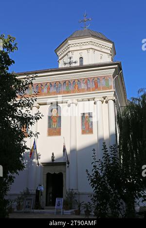 St. Demetrius-Posta (Sfântul Dimitrie-Poștă) Orthodoxe Kirche, Strada Poștei, Altstadt, Historisches Zentrum, Bukarest, Rumänien, Europa Stockfoto