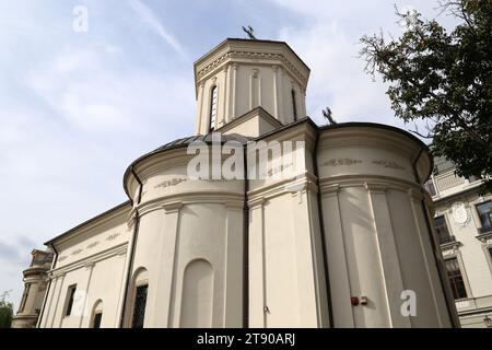St. Demetrius-Posta (Sfântul Dimitrie-Poștă) Orthodoxe Kirche, Strada Poștei, Altstadt, Historisches Zentrum, Bukarest, Rumänien, Europa Stockfoto