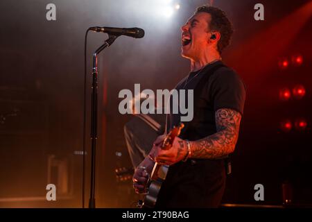 Nottingham, UK 21. November 2023, Danny Jones von McFly tritt in Nottingham at Rock City als Teil der UK Tour auf Credit: Paul Smith / Alamy Live News Stockfoto