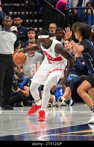 Orlando, Florida, USA, 21. November 2023, Toronto Raptors stürzt Pascal Siakam #3 am Amway Center. (Foto: Marty Jean-Louis/Alamy Live News Stockfoto