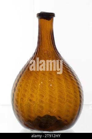 Kugelflasche, 19. Jahrhundert, Zanesville Glass Manufacturing Company, (Zanesville, Ohio), 3/4 Zoll (22,2 cm), Glas, USA, 19. Jahrhundert Stockfoto