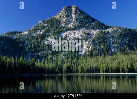 Gunsight Mountain & Anthony Lake, Elkhorn National Scenic Byway, Wallowa-Whitman National Forest, Oregon Stockfoto