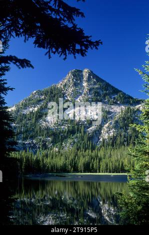 Gunsight Mountain & Anthony Lake, Elkhorn National Scenic Byway, Wallowa-Whitman National Forest, Oregon Stockfoto