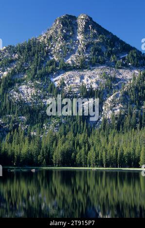 Gunsight Mountain & Anthony Lake, Elkhorn National Scenic Byway, Wallowa-Whitman National Forest, Oregon Stockfoto