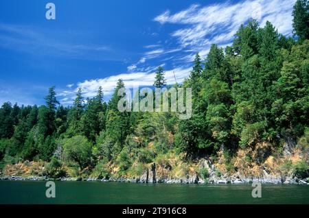 Rogue Wild & Scenic River, Rogue-Coquille National Scenic Byway, Siskiyou National Forest, Oregon Stockfoto