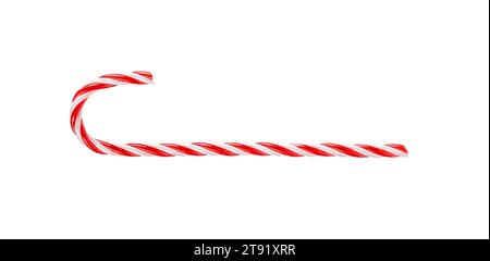 Christmas Candy cane isolierten auf weißen Hintergrund Stockfoto