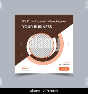 Corporate Business Digital Marketing Social-Media-Werbespots, Banner und Postervorlagen. Stock Vektor