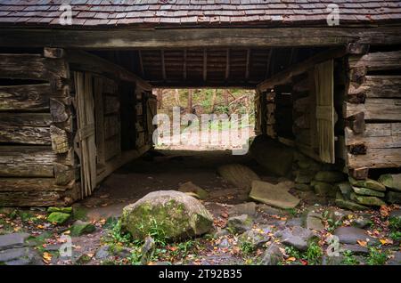 Walker Sisters Hütte im Great Smoky Mountains National Park in North Carolina Stockfoto