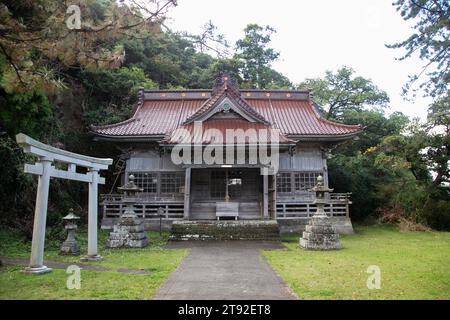 Ogi, Japan 1. Oktober 2023: Tempel in der Stadt Ogi auf der Insel Sado. Stockfoto