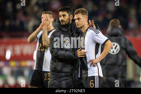 Wien, Deutschland. November 2023. Ilkay Gündogan (Deutschland) Joshua Kimmich (Deutschland) enttäuscht Österreich - Deutschland 21.11.2023 Copyright Stockfoto