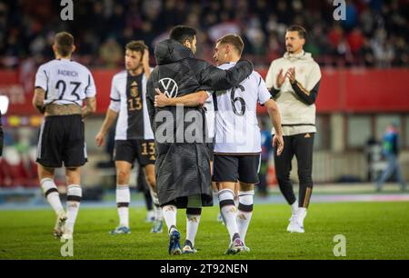 Wien, Deutschland. November 2023. Ilkay Gündogan (Deutschland) Joshua Kimmich (Deutschland) enttäuscht Österreich - Deutschland 21.11.2023 Copyright Stockfoto