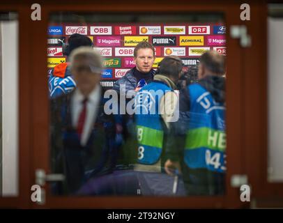 Wien, Deutschland. November 2023. Trainer Julian Nagelsmann (Deutschland) Österreich - Deutschland 21.11.2023 Copyright (nur für journalistische Zwecke Stockfoto