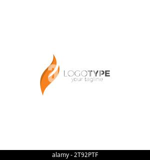 F Fire Logo Simple Design. Feuer Symbol Vektor Stock Vektor