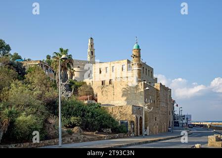 St. Peter's Church und Al-Bahr Moschee. Jaffa. Tel Aviv. Israel Stockfoto