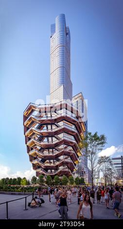New York, USA - Hudson Yards Schiff Stockfoto