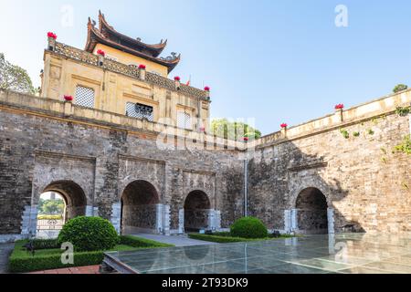 Kaiserliche Zitadelle von Thang Long im Zentrum von Hanoi, Vietnam. Stockfoto