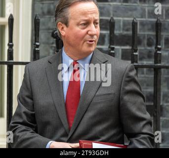 London, Großbritannien. November 2023. David Cameron, Außenminister, bei einer Kabinettssitzung in der Downing Street 10 London. Quelle: Ian Davidson/Alamy Live News Stockfoto