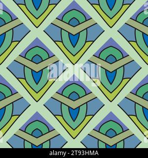 Abstrakt trendige nahtlose Muster mit handgezeichneten bunten Formen gesetzt Stock Vektor