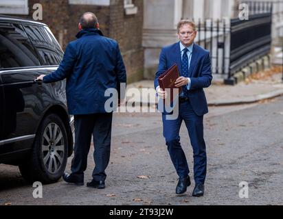 London, Großbritannien. November 2023. Grant Shapps, Verteidigungsminister, in der Downing Street für eine Kabinettssitzung, London, UK Credit: Karl Black/Alamy Live News Stockfoto