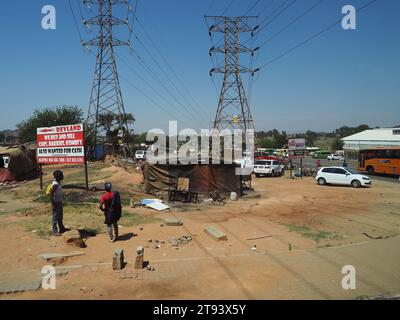 Straßenszene in Soweto Township, Provinz Gauteng, Südafrika Stockfoto