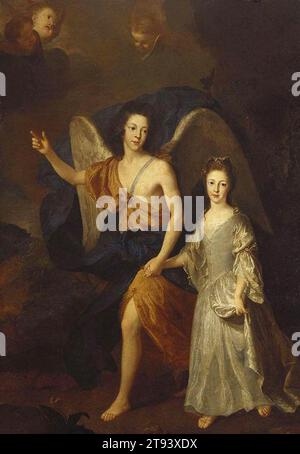 Prinz James Francis Edward Stuart und Prinzessin Louisa Maria Theresia 1699 von Alexis-Simon Belle Stockfoto