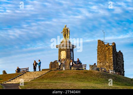 Denkmal für Prinz Albert auf dem Castle Hill in Tenby, Wales, Großbritannien, Europa | Prince Albert Memorial on Castle Hill in Tenby, Wales, United Stockfoto