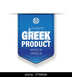 Authentisches griechisches Produktband Stock Vektor
