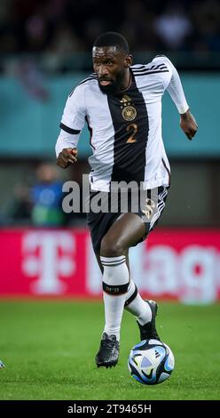 Wien, Österreich. November 2023. Fußball: Internationales Spiel, Österreich - Deutschland, Ernst-Happel-Stadion. Der deutsche Antonio Rüdiger in Aktion. Quelle: Christian Charisius/dpa/Alamy Live News Stockfoto