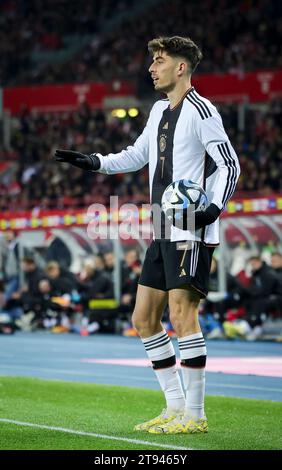 Wien, Österreich. November 2023. Fußball: Internationales Spiel, Österreich - Deutschland, Ernst-Happel-Stadion. Der deutsche Kai Havertz in Aktion. Quelle: Christian Charisius/dpa/Alamy Live News Stockfoto