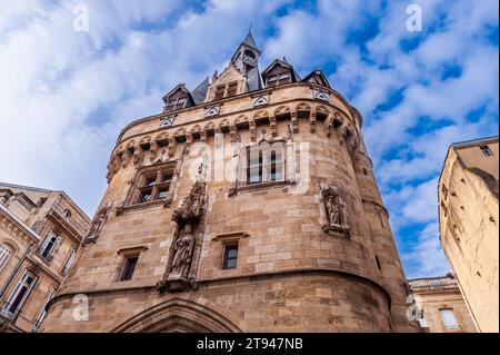 Cailhau Gate, auf der Seite des Quai Richelieu, in Bordeaux, in Gironde, in New Aquitaine, Frankreich Stockfoto