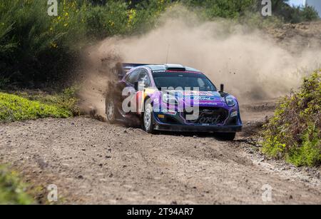 Gontim, Portugal - 01. Mai 2022: Craig BREEN (IRL), Paul Nagle (IRL), M-SPORT FORD WORLD RALLYEMANNS, Ford Puma RALLY1-Action während eines Testtages Stockfoto