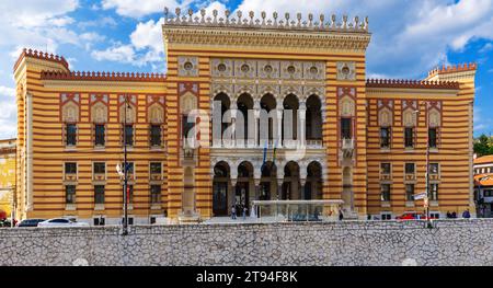 Nationalbibliothek in Sarajevo - Bosnien und Herzegowina Stockfoto