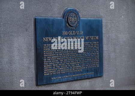 100 altes New York City Police Museum. Stockfoto