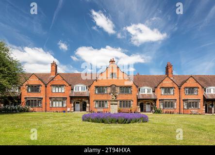 Eine Reihe von Cottages in der Bath Street, Port Sunlight Stockfoto