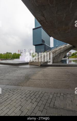 Kattowitz, Polen - 16. Mai 2023: Stadtzentrum von Kattowitz. Stockfoto