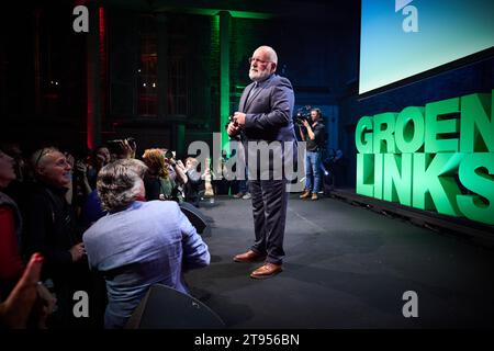 AMSTERDAM - Frans Timmermans am Ergebnisabend von GroenLinks/PvdA für die Wahlen zum Repräsentantenhaus. ANP PHIL NIJHUIS niederlande raus - belgien raus Stockfoto