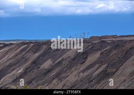 Steinkohlebergbau Welzow-Sued der Lausitz Energie Bergbau AG (LEAG), Deutschland, Sachsen, Niederlausitz, Welzow Stockfoto